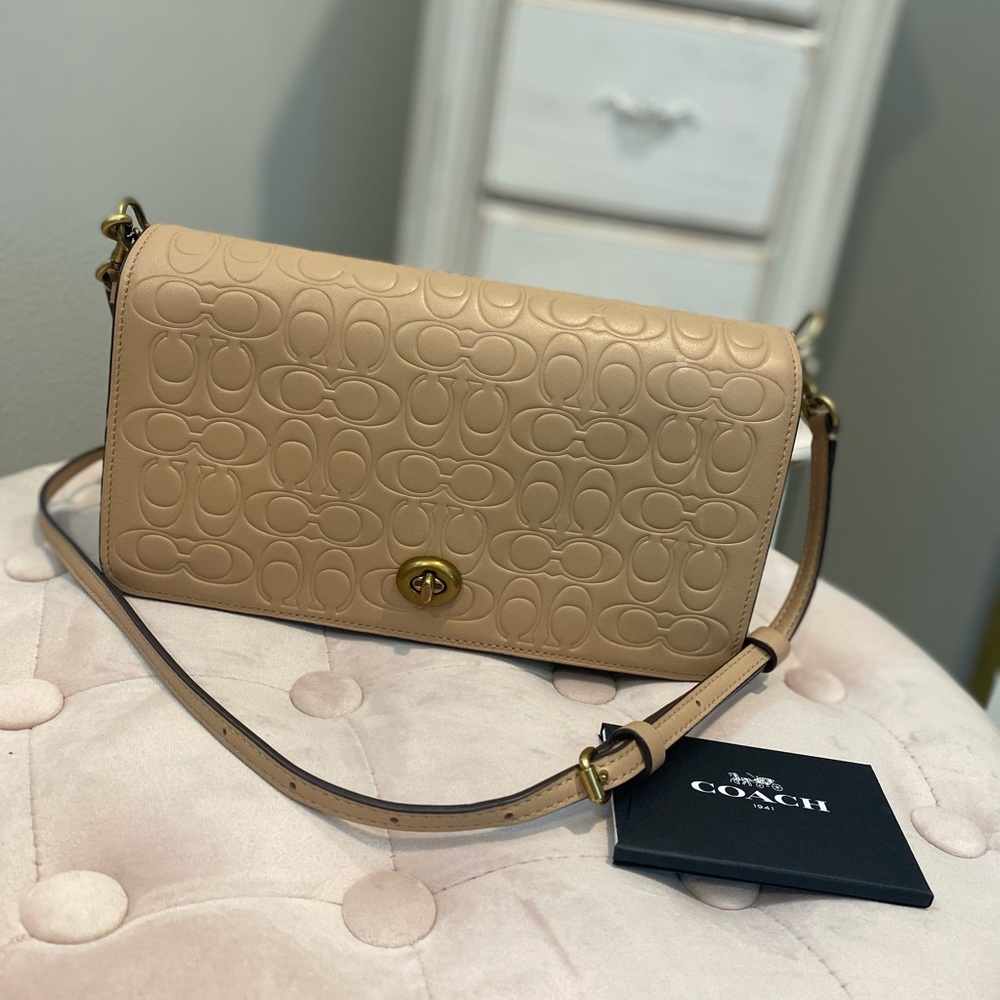 Authentic Coach Flap Crossbody